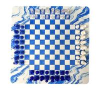 Cuatro Jugadores Juego de Ajedrez Tablero para Cuatro Piezas Acrílicas Y PP Diseño Compacto Ajedrez de Viaje Adecuado para Noch, Style a