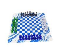 Cuatro Jugadores Juego de Ajedrez Tablero para Cuatro Piezas Acrílicas Y PP Diseño Compacto Ajedrez de Viaje Adecuado para Noch, Style C