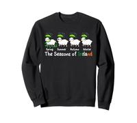 Cuatro Lindos tréboles de Oveja para el Día de San Patricio de Irlanda de The Seasons Sudadera