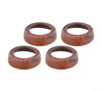 Cuatro piezas de cuero de vaca manguito fijado para modelo 75 mango bomba pistón manga reemplazo color marrón bomba industrial accesorios
