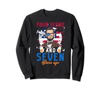 Cuatro Puntuación Y 7 Cervezas Hace 4 De Julio Funny Lincoln Sudadera