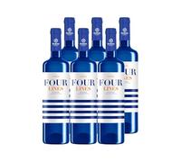 CUATRO RAYAS Four Lines Verdejo - Vino Blanco DO Rueda (6 Botellas x 750ml)