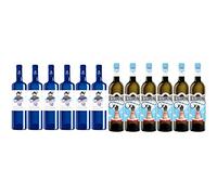 Cuatro Rayas Hombre Pez. Vino Blanco Verdejo D.O. Rueda - 6 Botellas x 750ml & Descomunal. Verdejo Vino Blanco D.O. Rueda - 6 Botellas de 750 ml