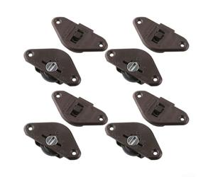 Cuatro ruedas de puerta corredera para conjuntos de puertas correderas interiores, incluyendo puertas de armario, divisores de gabinete y sistemas de paneles deslizantes (A)