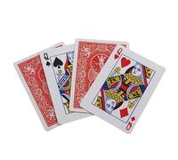 Cuatro tarjetas de predicción de reina, accesorio mágico mental para revelar ilusiones y actuaciones de trucos de primer plano, 6,3 x 8,7 cm, truco de papel