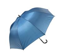 CUATROGOTAS Paraguas grande para hombre - Resistente al viento- Mango ergonómico/curvado - Paraguas Golf Automático-Tamaño Pastor- Ligero-Color Azul-Diámetro 130 cm/Longitud 94 cm