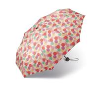 CUATROGOTAS | Paraguas Plegable Manual para Niñas | con Mango Recto de 23 cm | Diseño Colorido y Resistente | con Varillas de Fibra de Vidrio | Ideal para Mochila Escolar | Estampado de Globos