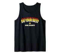 Cub Scouts Do Your Best! Retro 80's Arcade Style Scouting Camiseta sin Mangas