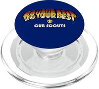 Cub Scouts Do Your Best! Retro 80's Arcade Style Scouting PopSockets PopGrip para MagSafe