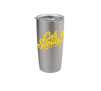 Cub Scouts - Do Your Best Retro Scouting Script Vaso térmico de acero inoxidable de doble pared
