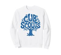 Cub Scouts Tree Art Outdoors Nature Distressed Graphic Sudadera