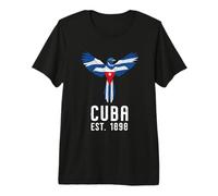 Cuba 1898 Bandera Cubana Cubanos Cubano Tocororo Cubano Trogon Camiseta Premium
