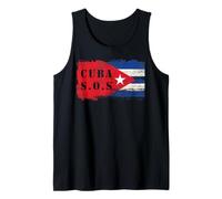 Cuba Bandera Camiseta Cubana SOS Ayuda Apoyo 2026 Camiseta sin Mangas
