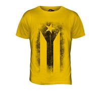 Cuba Bandera Descolorido Estampado Moda Hombre Camiseta Camiseta Top - algodón, Color Caramelo, 100% Ringspun 100% Machine 100% algodón, Hombre, Extra Grande