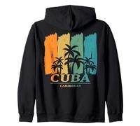 Cuba Caribe Palmeras Playa Descanso Relajación Souvenir Sudadera con Capucha