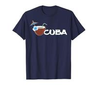 Cuba Cóctel Tropical Piscina Pool Bar Caribe Regalo Recuerdo Camiseta, Hombre, Azul Marino, 3XL