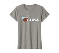 Cuba Cóctel Tropical Piscina Pool Bar Caribe Regalo Recuerdo Camiseta, Mujer, Pizarra, 3XL