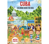 Cuba Coloring Book for kids with facts
