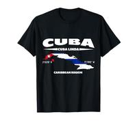 Cuba Diseño de Mapas con Coordenadas y Apodo Camiseta