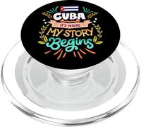 Cuba - Es Donde Comienza mi Historia - Cubano Life PopSockets PopGrip para MagSafe