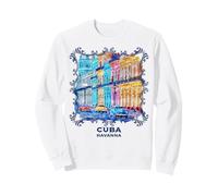 Cuba Escena callejera de La Habana Recuerdo Auto Clasico Sudadera