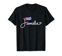 Cuba Familia - Bandera Cubana Patrimonio Familia Palabra Arte Camiseta