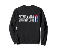Cuba Flag Patria Y Vida Free Cuba Sudadera