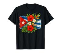 Cuba Flowers Cuban Floral Tropical Havana Botanical Camiseta