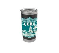Cuba is Calling and I Must Go - Camiseta de regalo de viaje Vaso térmico de acero inoxidable de doble pared