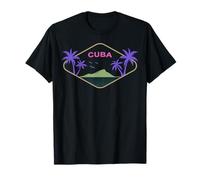 Cuba Isla Palmeras Caribe Vacaciones en la Habana Recuerdo Camiseta