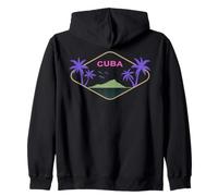 Cuba Isla Palmeras Caribe Vacaciones en la Habana Recuerdo Sudadera con Capucha