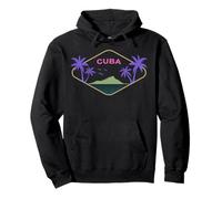 Cuba Isla Palmeras Caribe Vacaciones en la Habana Recuerdo Sudadera con Capucha