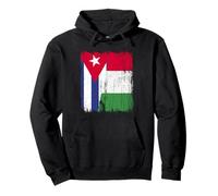 Cuba Italia Media Bandera Orgullo Cubano Italiano Orgullo Sudadera con Capucha