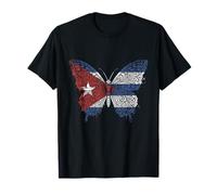 Cuba Mariposa Bandera Cubana Orgullo Cubanita Camiseta