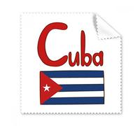 Cuba Nacional Bandera patrón rojo y azul gafas paño de limpieza paño móvil limpiador de pantalla 5 unidades regalo