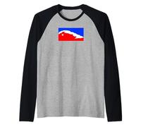 Cuba National Flag Country Pride Roots Vintage Gift Camiseta Manga Raglan