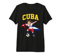 Cuba Orgullosa Mujer Cubana Raíces Dabbing Camiseta Premium
