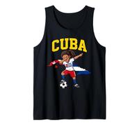 Cuba Orgullosa Mujer Cubana Raíces Dabbing Camiseta sin Mangas