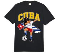 Cuba Orgullosa Mujer Cubana Raíces Dabbing Comfort Colors Adult Heavyweight T-Shirt
