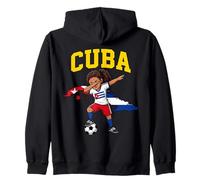 Cuba Orgullosa Mujer Cubana Raíces Dabbing Sudadera con Capucha