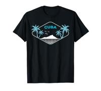 Cuba Palmeras Isla Caribe Vacaciones en la Habana Recuerdo Camiseta
