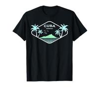 Cuba Palmeras Isla Vacaciones en la Habana Caribe Recuerdo Camiseta