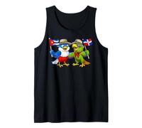 Cuba República Dominicana Bandera Orgullosa Herencia Cubana Camiseta sin Mangas
