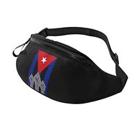 Cuba Revolution Fist, riñonera con Bandera Cubana, riñonera de Viaje Ajustable para Hombres y Mujeres, riñonera para Correr al Aire Libre