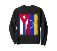 Cuba Venezuela Media Bandera Cubana Venezolana Jersey Sudadera