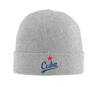 Cuba Vintage Escrito a Mano con Estrella roja Gorro Tejido consombrero intercalado Gorros Hip Hop Hombres Mujeres