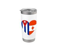 Cuba y Canada United in Roots Vaso térmico de acero inoxidable de doble pared