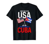 Cuban American Mi Historia Comenzó En Cuba Pride Vintage Camiseta