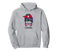 Cuban Cubana Girl Cuban Heritage Cuba Flag Sudadera con Capucha