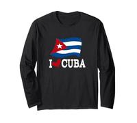 Cuban Flag Cuba Design Miami Spanish Cuban Design Manga Larga